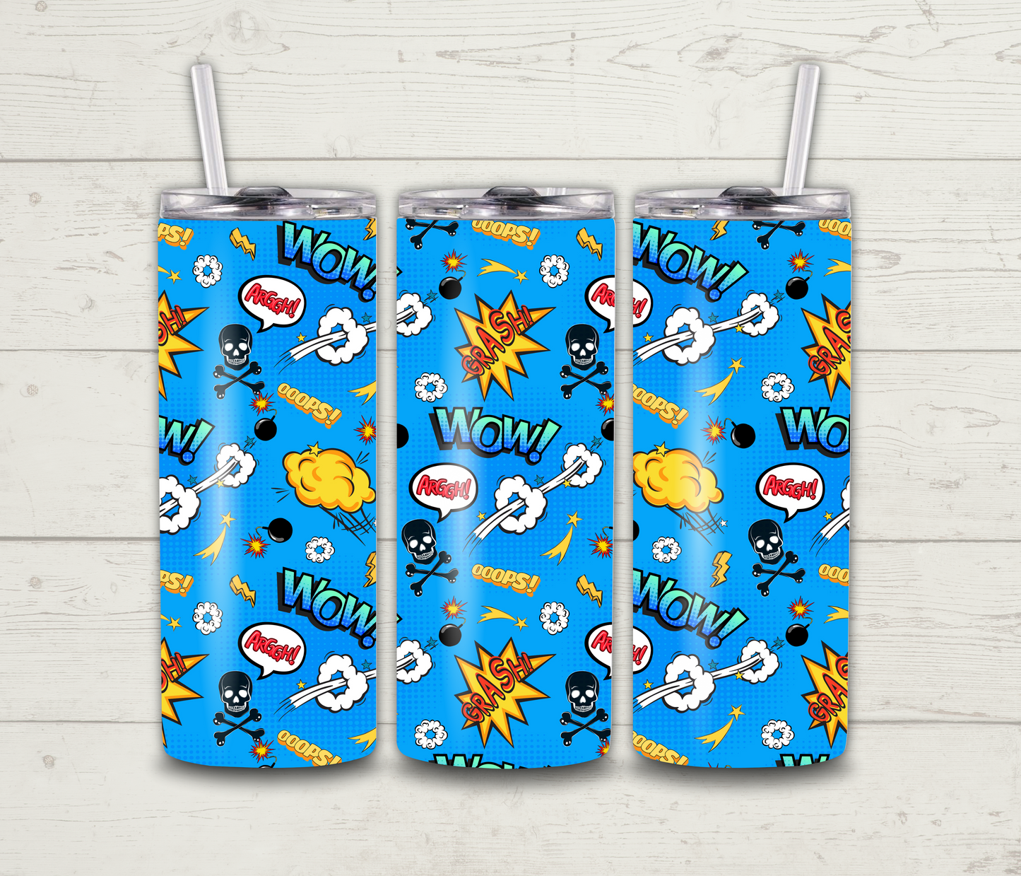 Comic Background Tumbler 03