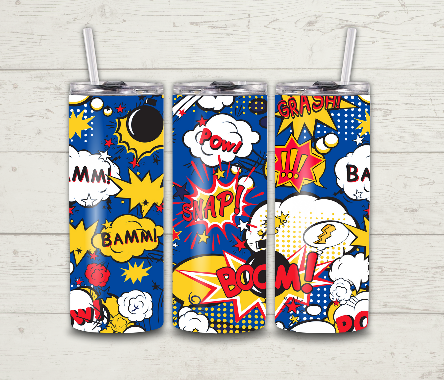 Comic Background Tumbler 12