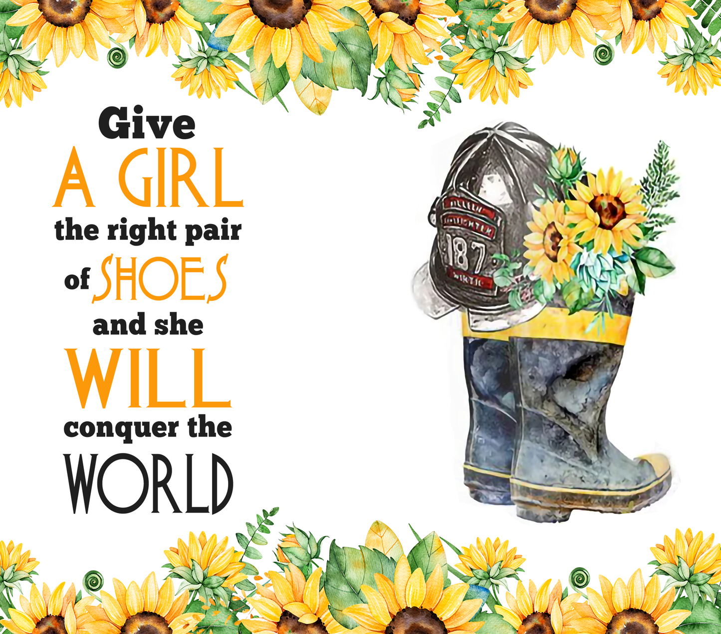 Give A Girl A Shoe - Firemans Boot