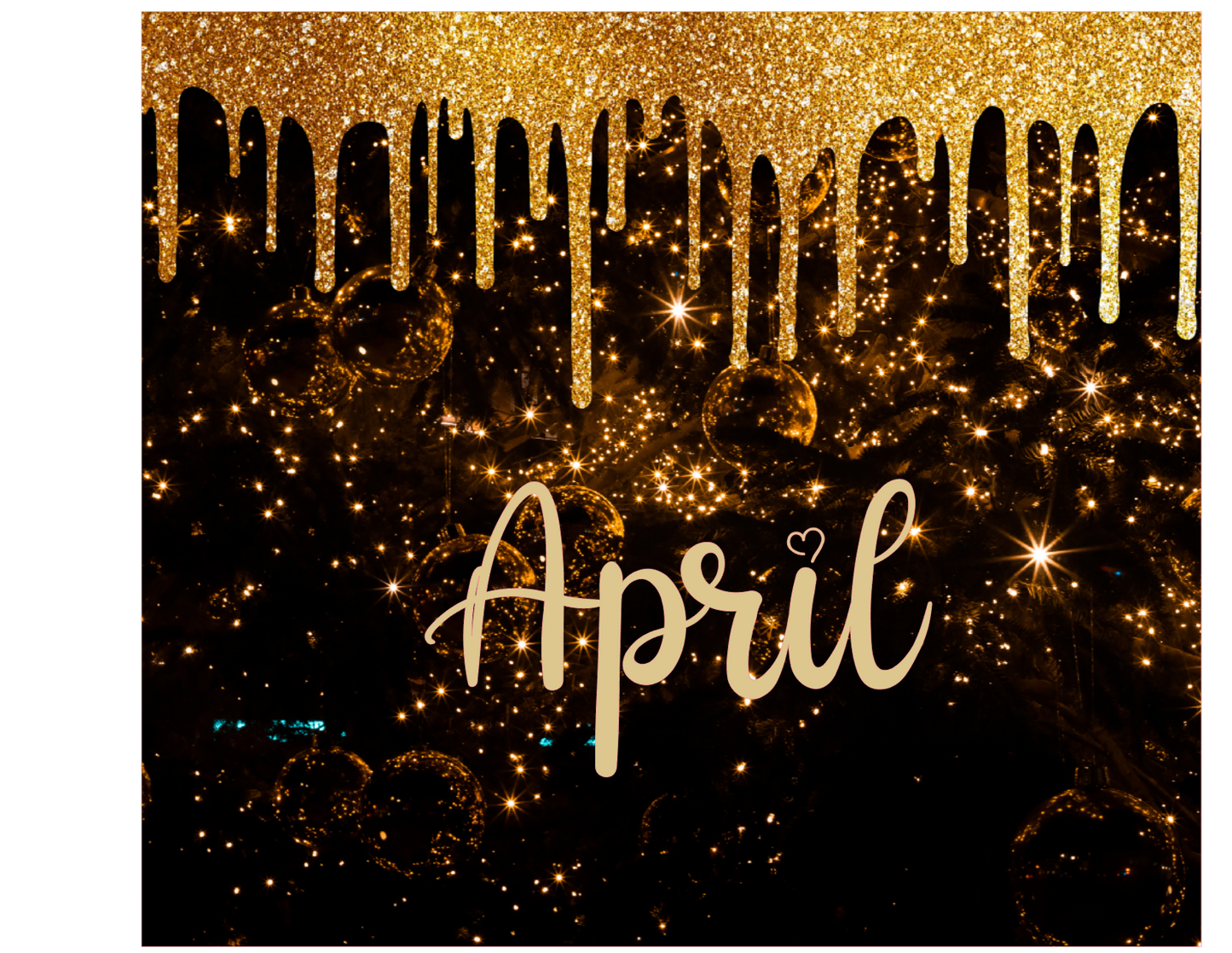 Glitter - Black & Gold Tumbler