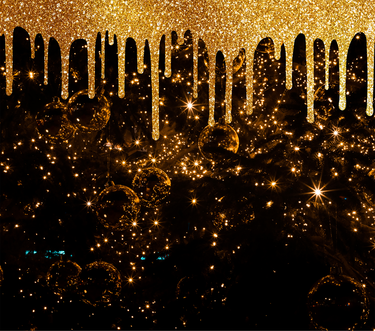 Glitter - Black & Gold Tumbler
