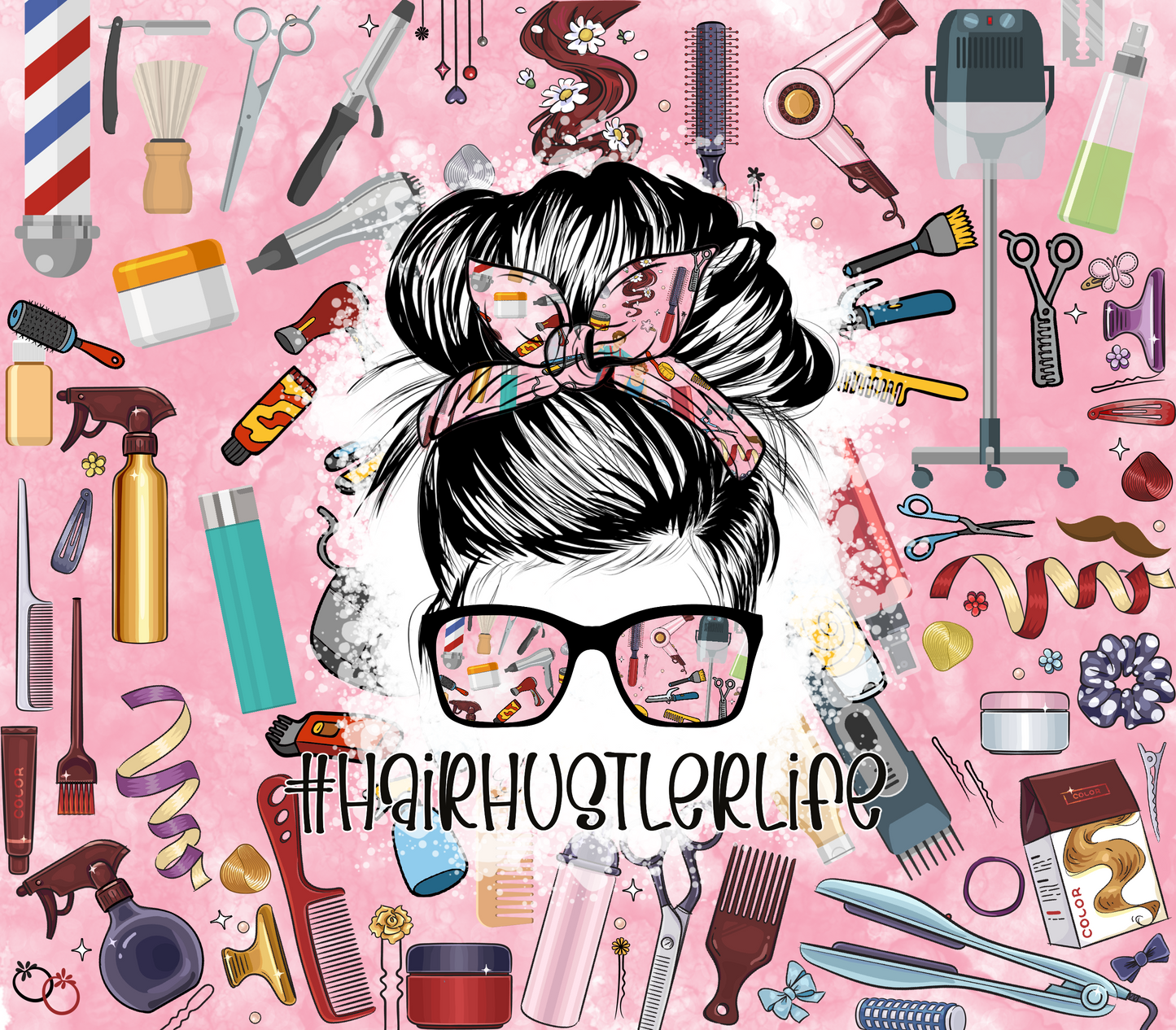 Hair Hustler Life Tumbler