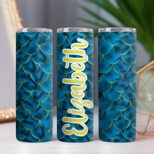 Mermaid - Blue Hologram Tumbler