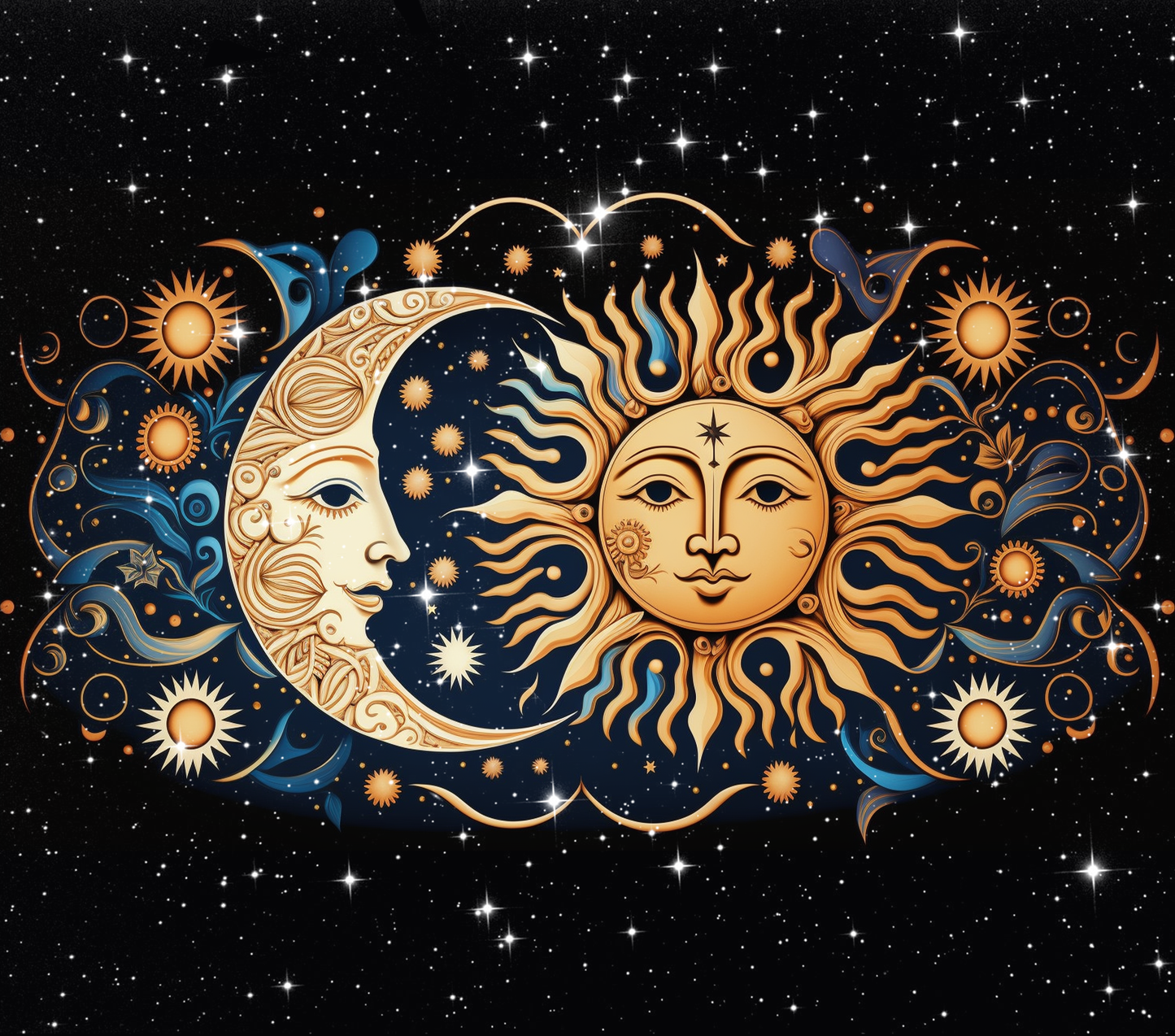 Sun - Moon - Stars Tumbler