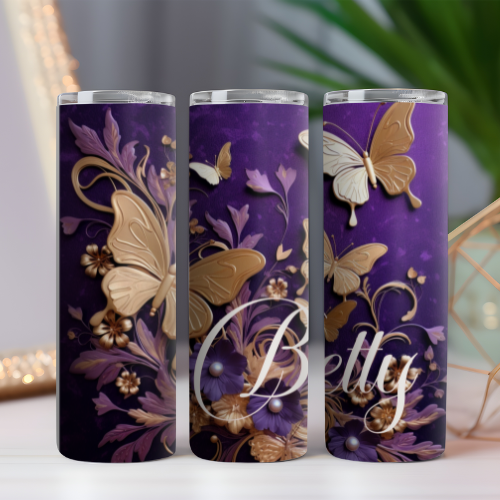 3D Butterfly Tumbler 01