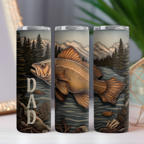 3D Fishing Tumbler 01