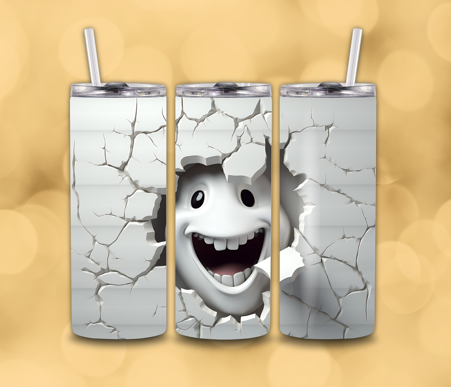 3D Ghost Cracked Wall