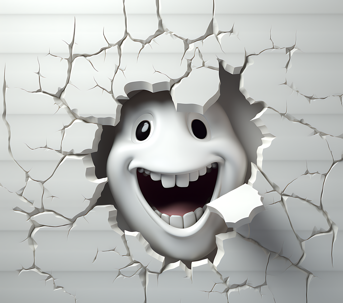 3D Ghost Cracked Wall