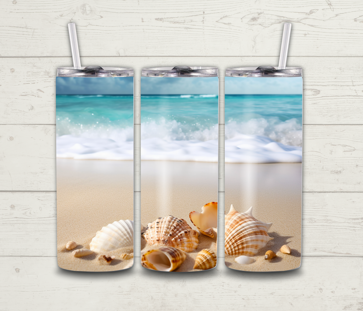 Beach 3D Tumbler 02