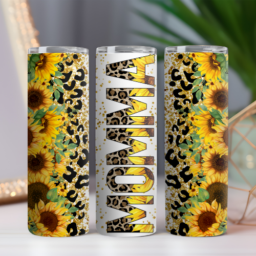 Blessed Momma with Sunflowers Tumbler