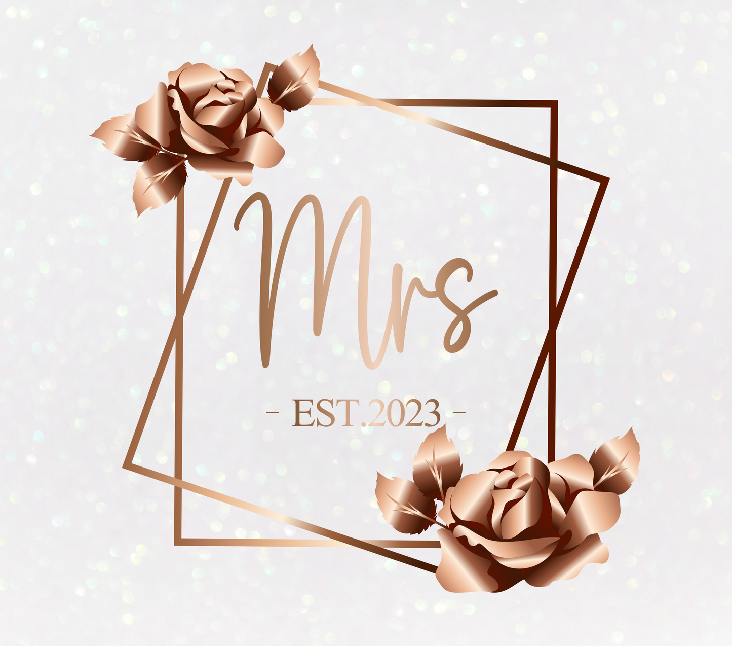 "Mrs." Wedding Tumbler