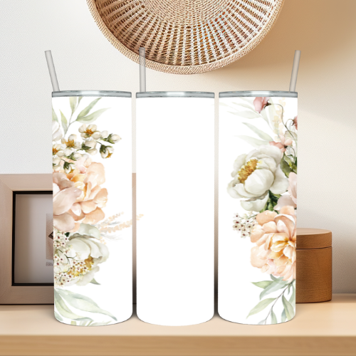 Bride's Personalized Flower Tumbler