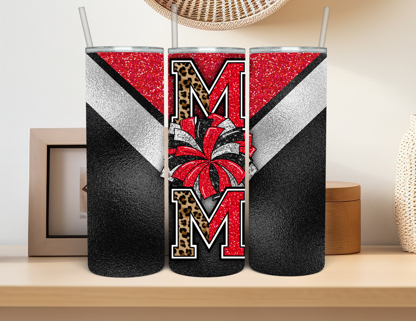 CHEER MOM RED & BLACK