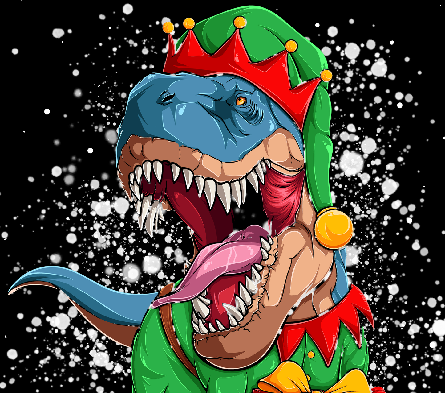 Dino T-Rex Christmas Tumbler