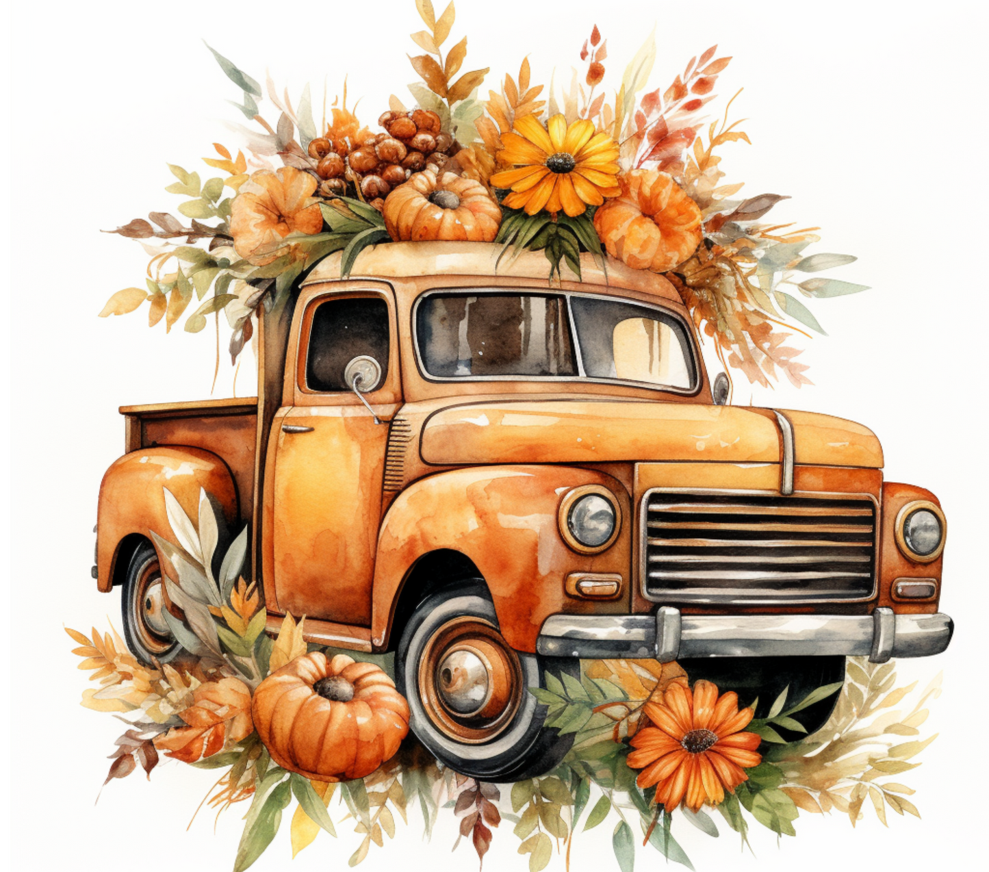 Old Truck & Fall Flowers Tumbler