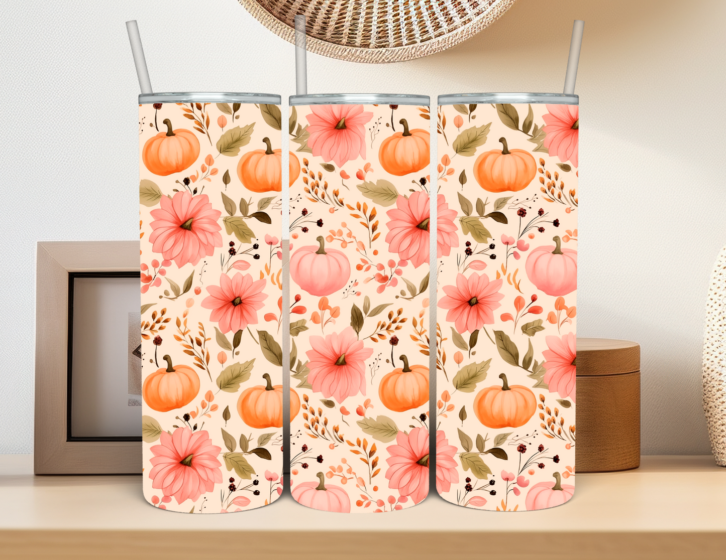 Peach Pumpkins Tumbler