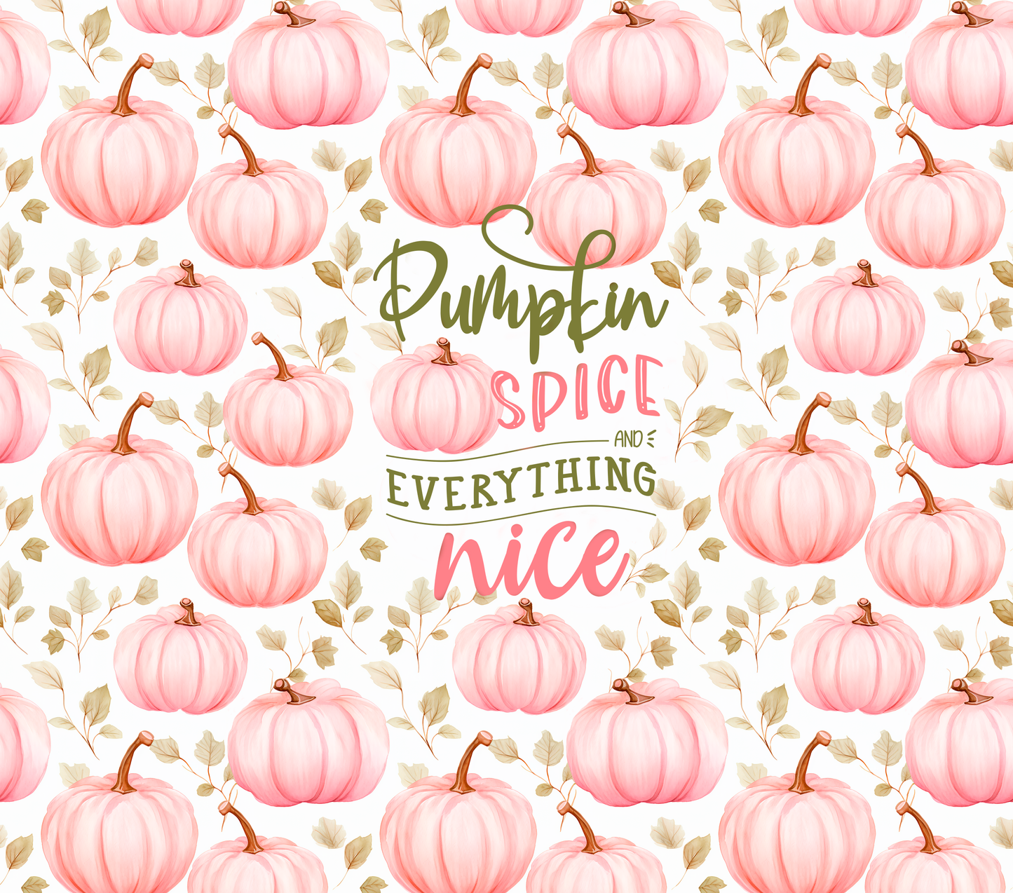 Pink Pumpkin Spice Tumbler