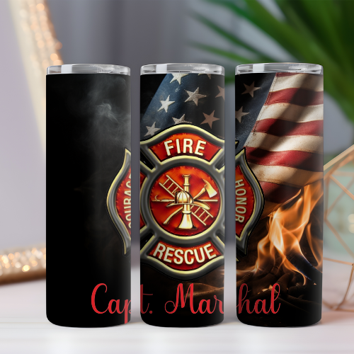 Fire Department Emblem Tumbler