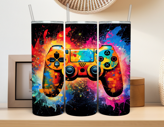 Gaming Colorful Explosion Tumbler