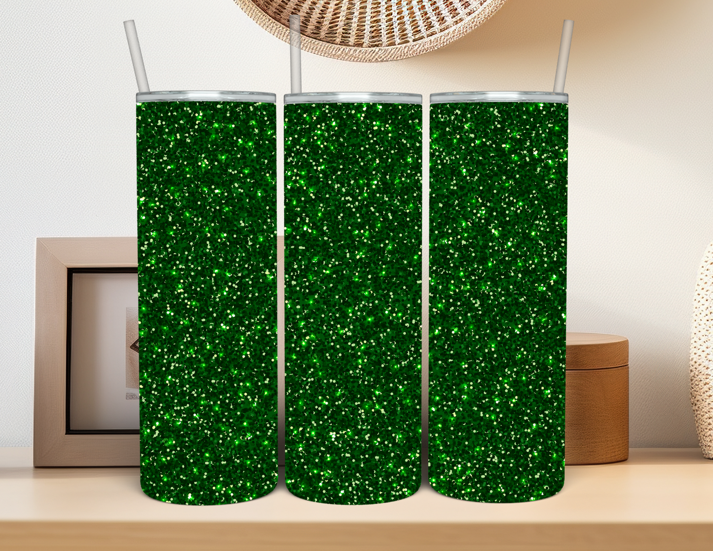 Glitter - Green Tumbler