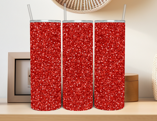 Glitter - Red Glitter Tumbler