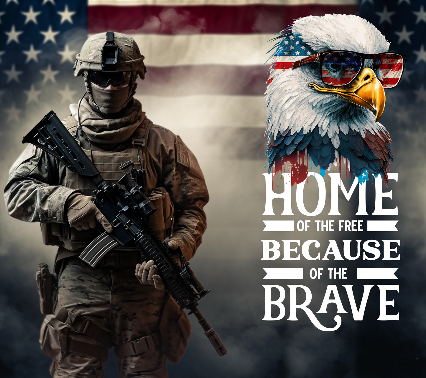 Home Of The Free Because Of The Brave Tumbler