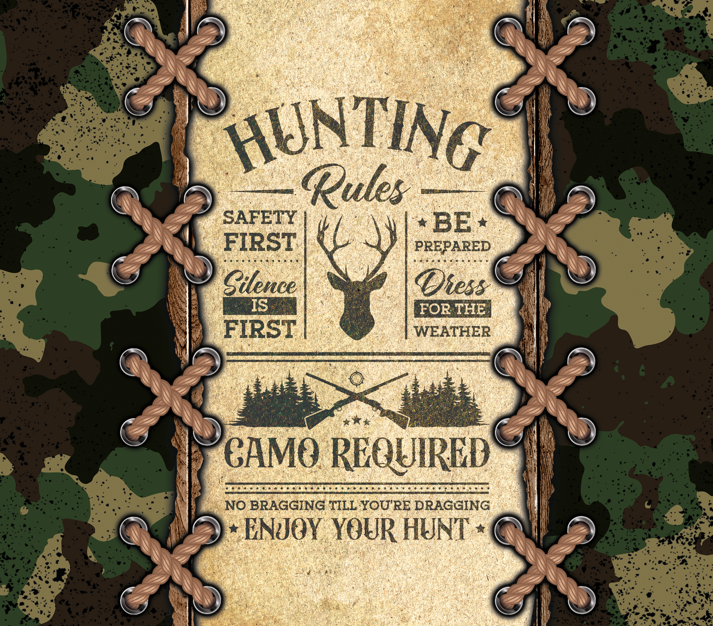 "Hunting Rules" Tumbler