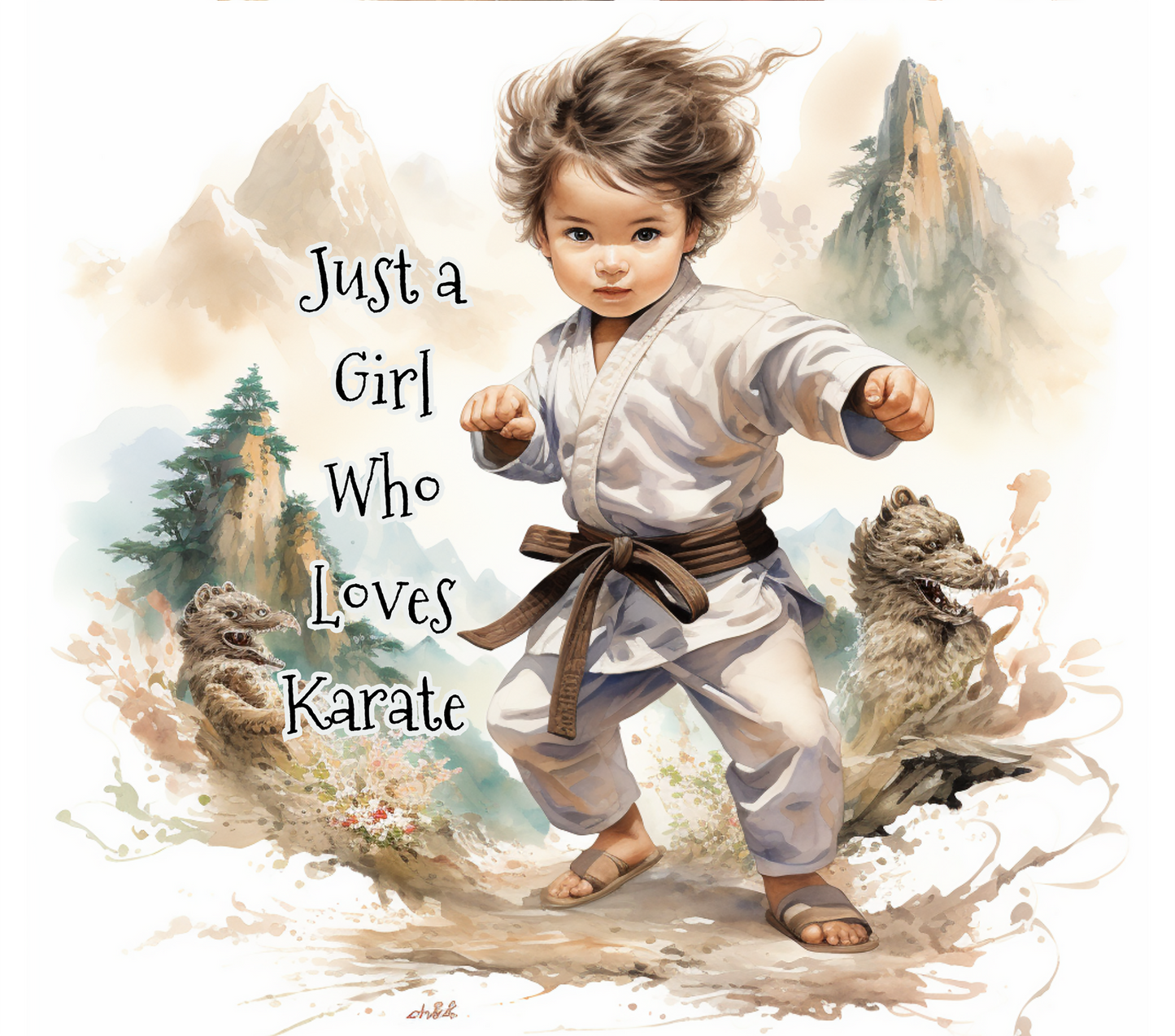 "Just A Girl Who Loves Karate" 01 Series Tumbler