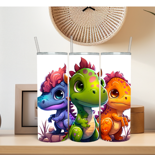 Colorful Dinosaurs Tumbler