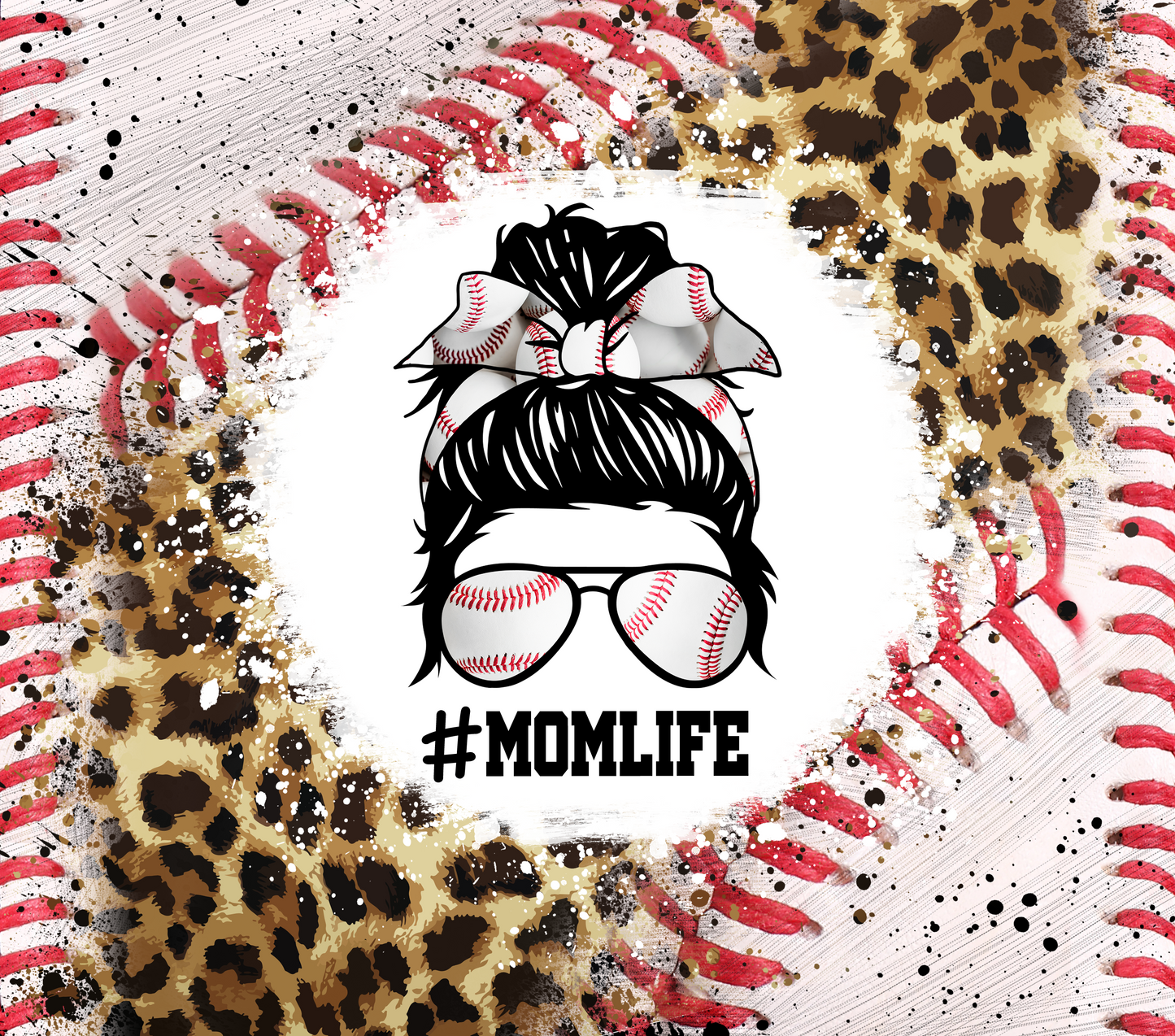 Mom Life - Baseball Tumbler