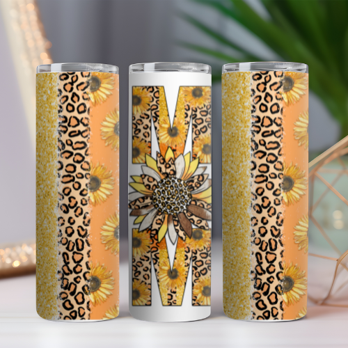 Mom Sunflowers & Leopard Tumbler