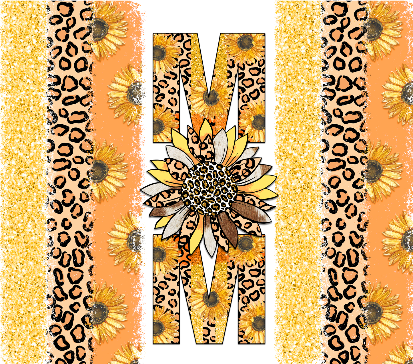 Mom Sunflowers & Leopard Tumbler