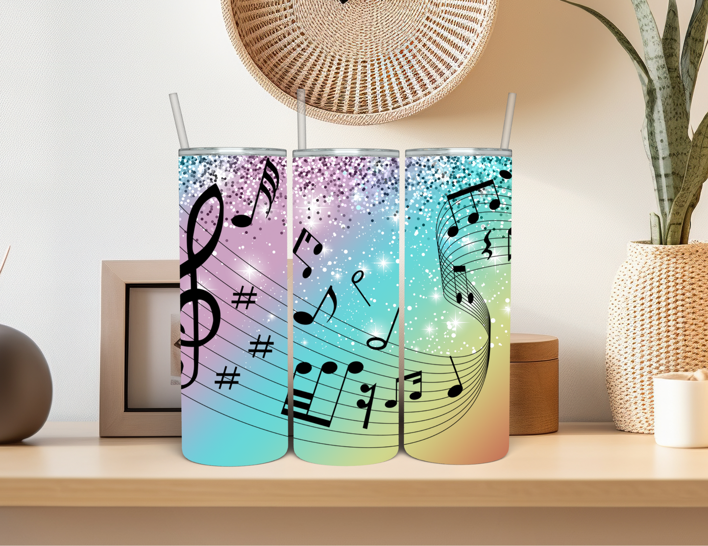 Music Notes Tumbler