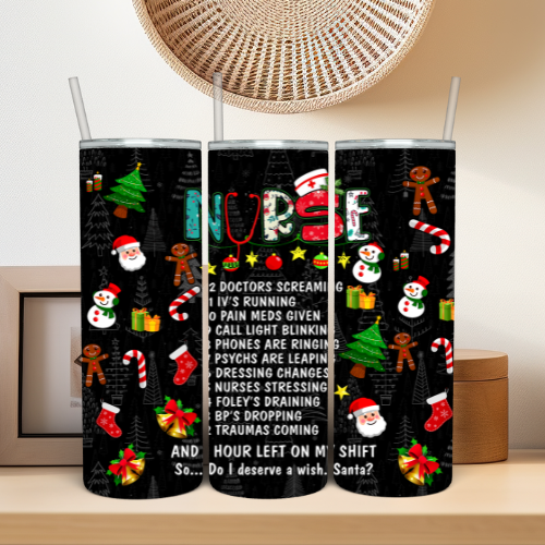 Nurse - Christmas Song Tumbler