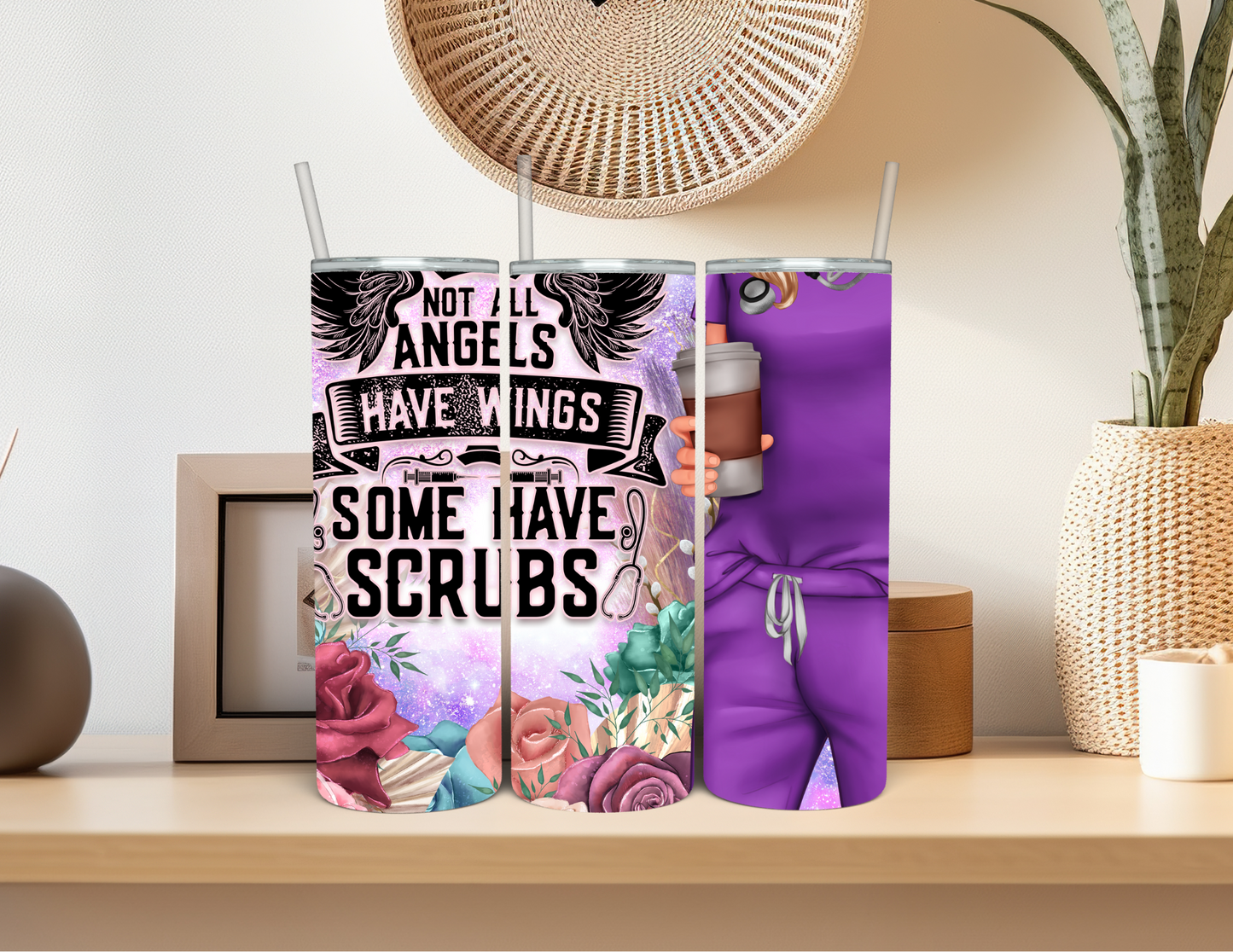 Nurse - Not All Angels Have Wings Tumbler