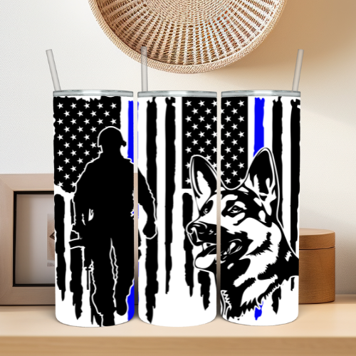 Police Dog Tumbler 01