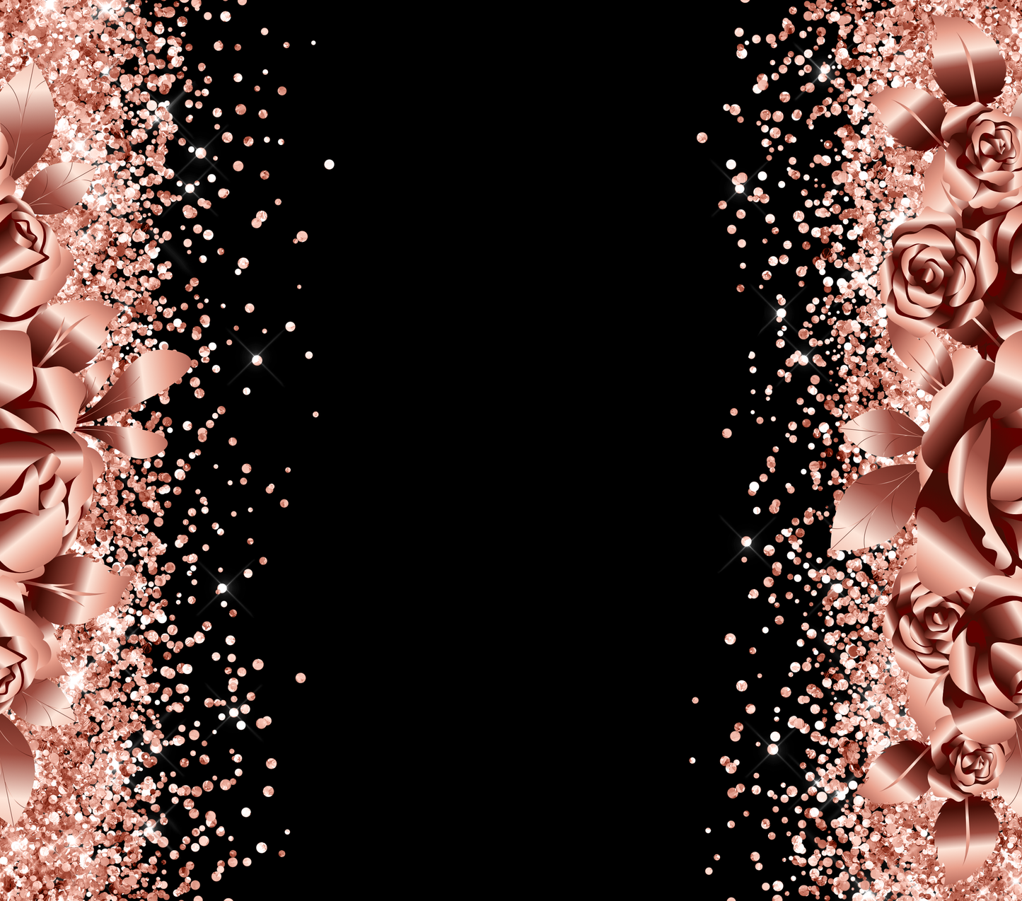 Rose Gold Glitter Tumbler