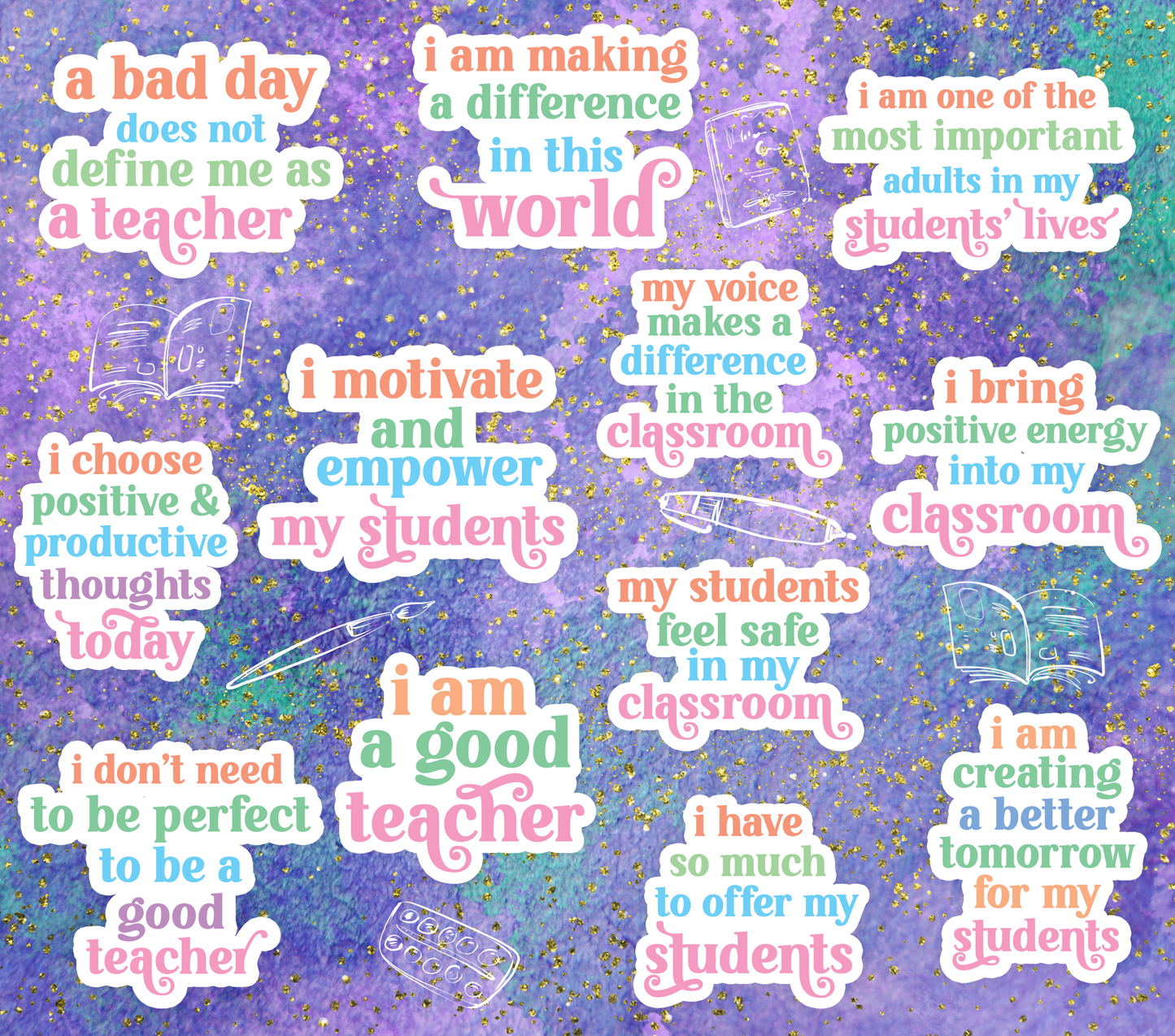 Teachers Daily Affirmation Tumbler