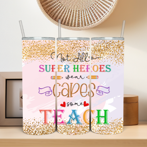 Teacher Superhero Tumbler