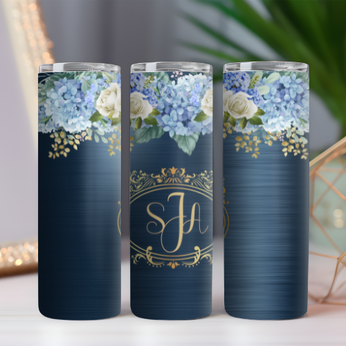 Wedding Monogram Tumbler